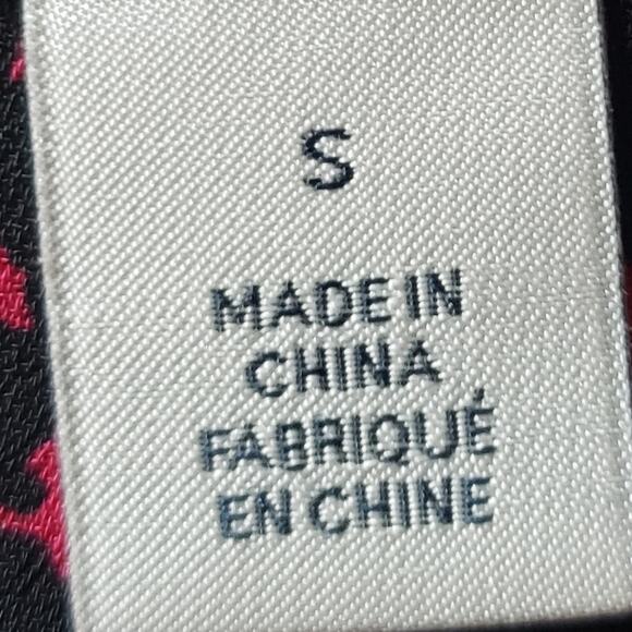 Halogen Black & Pink Long Sleeve 1/4 Zip Front Top Small - Picture 11 of 12